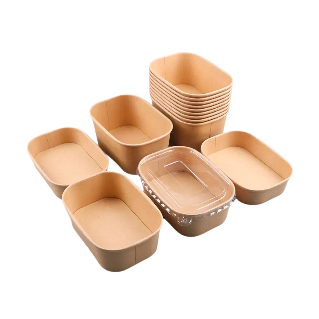 Tô chữ nhật kraft 580ml